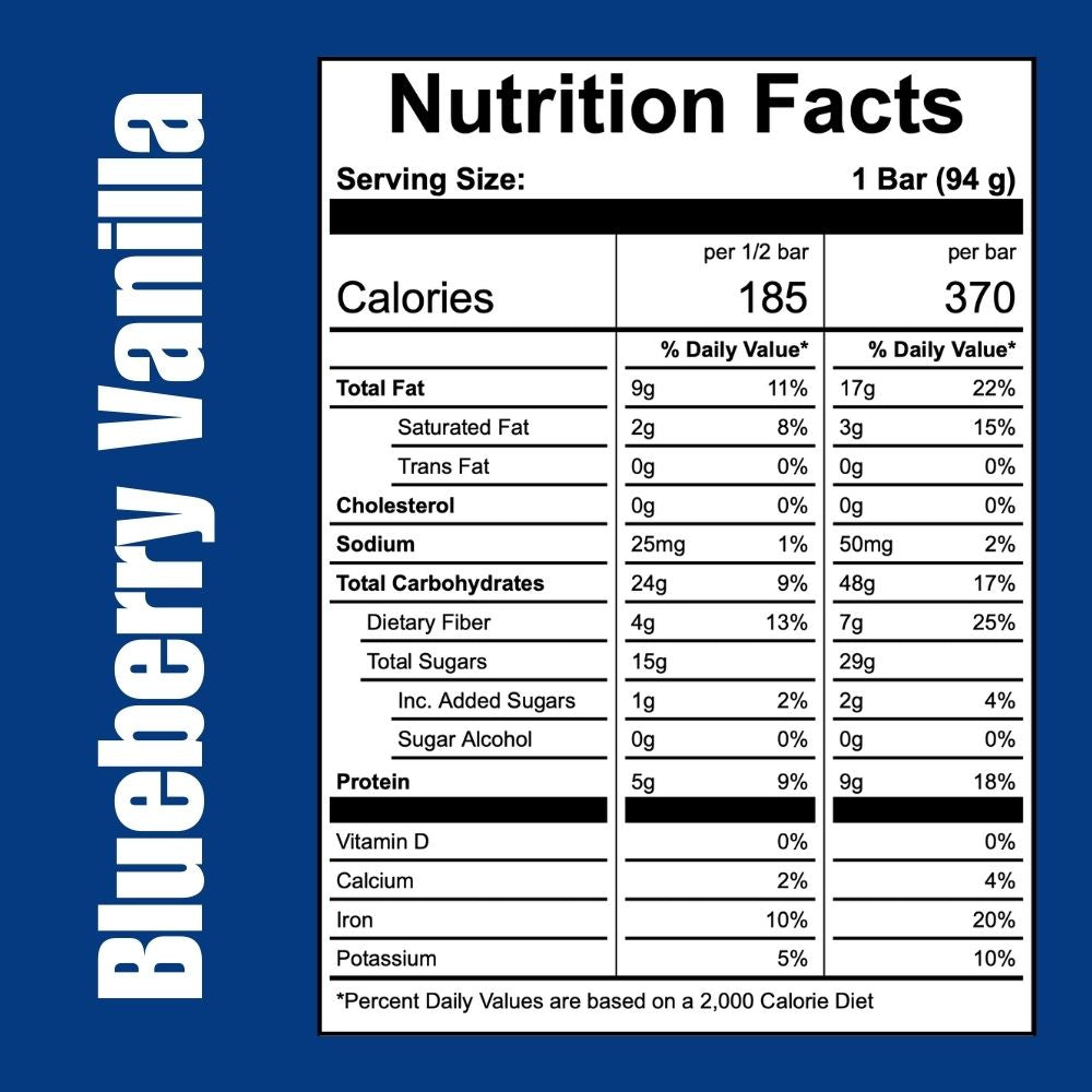 off the farm blueberry vanilla nutrition facts