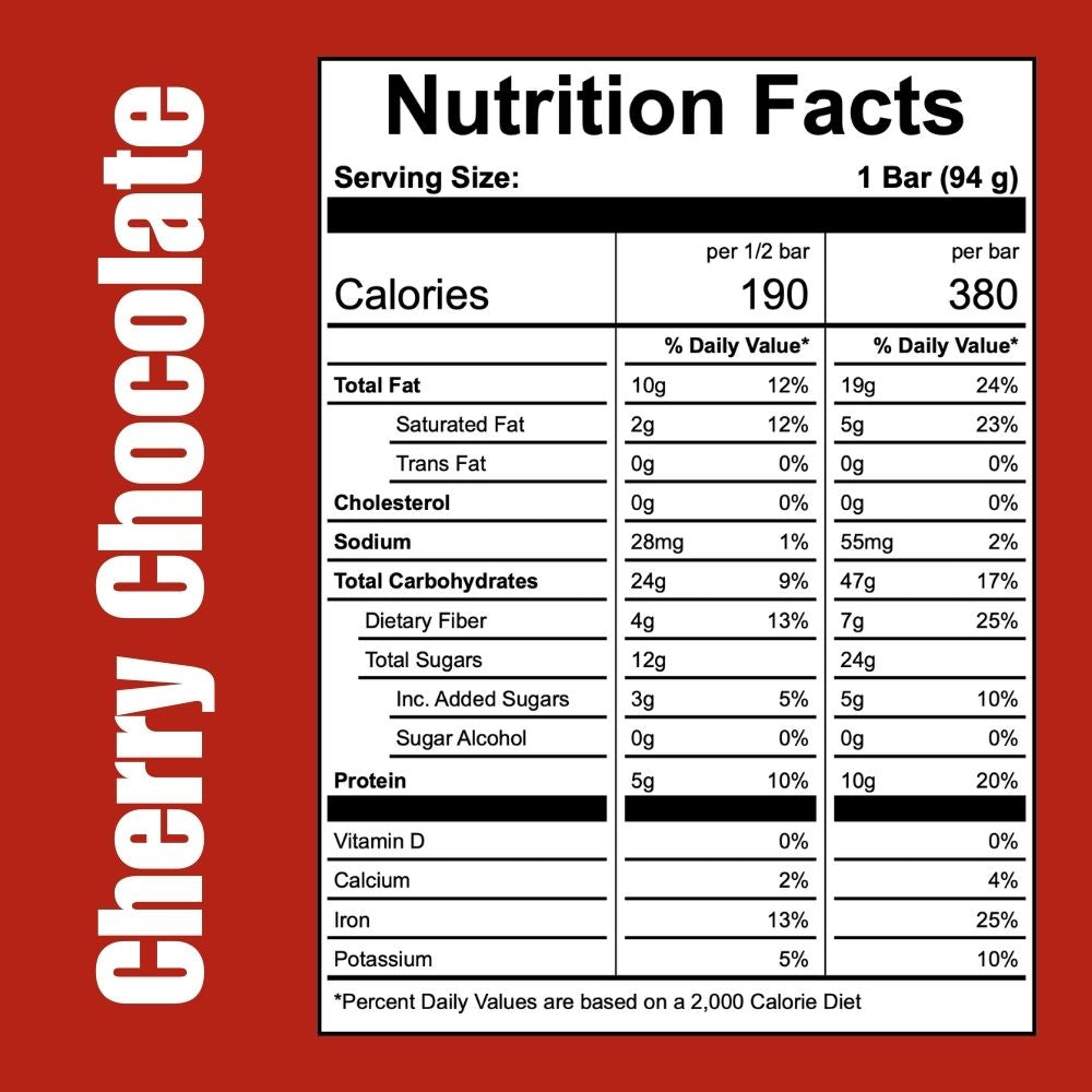 off the farm cherry chocolate nutrition facts
