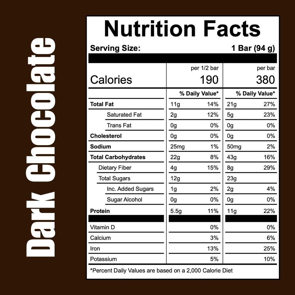 Off The Farm dark chocolate nutrition facts