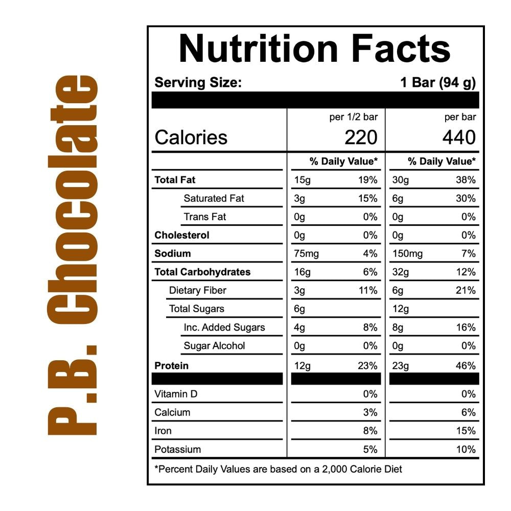 Off The Farm P.B. Chocolate Nutrition Facts